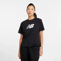 New Balance Sport Jersey Relaxed Logo W WT43583BK