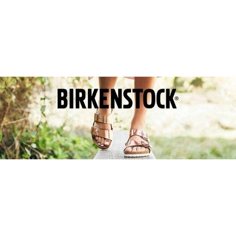Birkenstock Arizona Birko-Flor Nubuck Stone Regular Wide Gray Women's/Men's Slides (0151211)