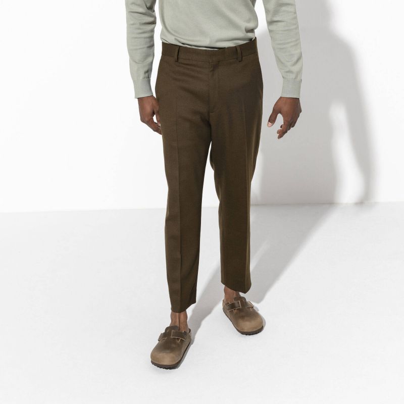 Birkenstock Boston Tabacco Brown Oiled Leather Narrow  for Women/Men (0960813)