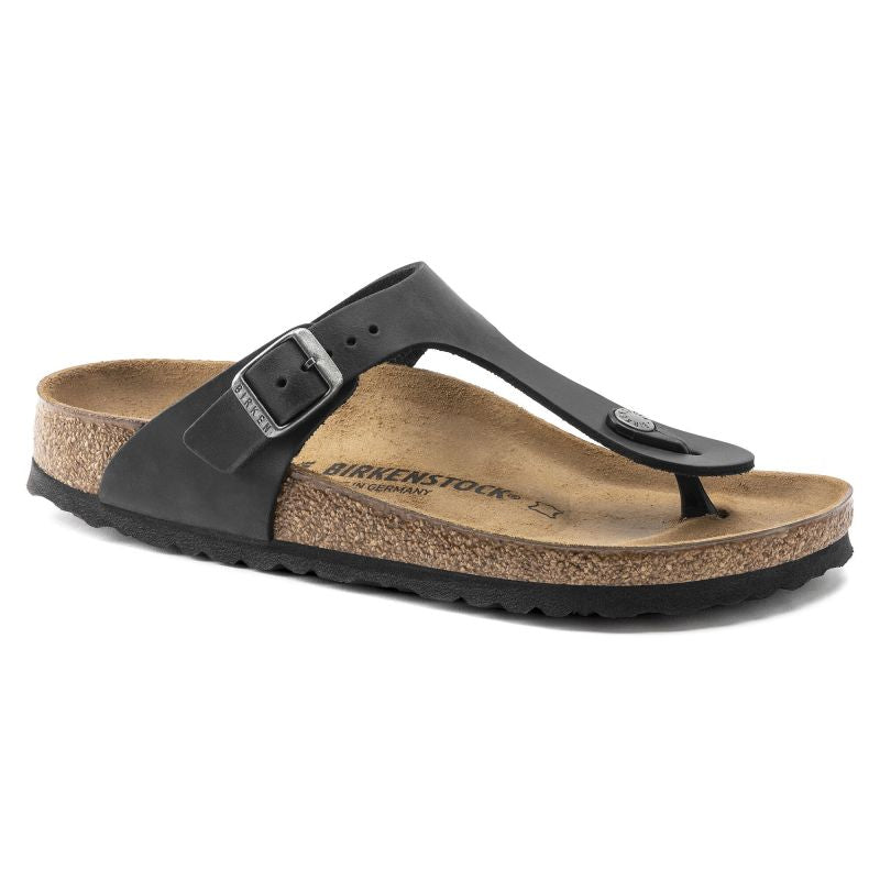 Birkenstock Gizeh NU Oiled Black Regular  for Women/Men (0845251)