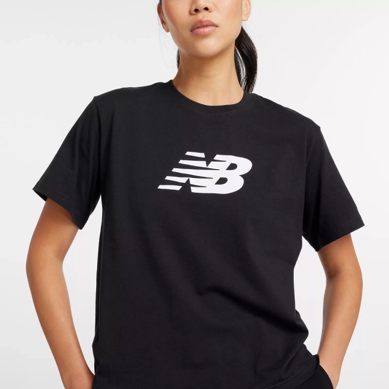 New Balance Sport Jersey Relaxed Logo W WT43583BK