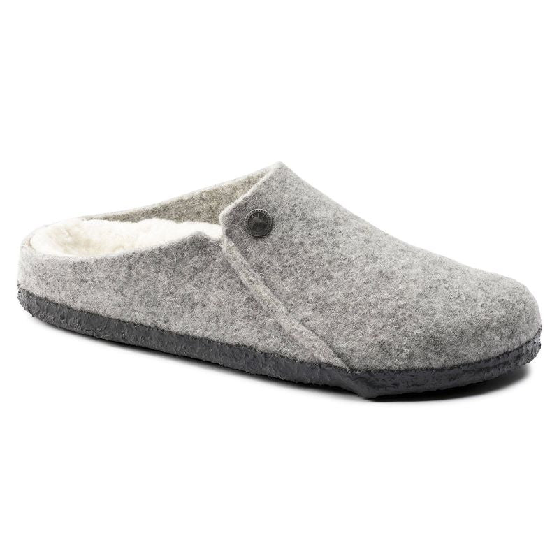 Birkenstock Zermatt Light Gray Wool Felt Insulated Men's/Women's Slippers Regular Wide (1015092)