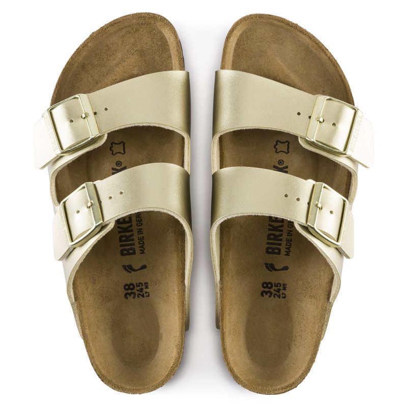 Birkenstock Arizona Birko-Flor Gold women's  regular wide (1016110)