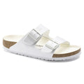 Birkenstock Arizona Birko-Flor Regular Women's/Men's Slides for Wide Feet for Summer, White (1019061)