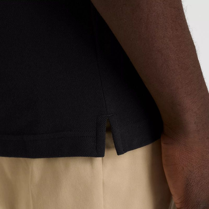 New Balance Cotton Pique Polo Shirt M MT51519BK