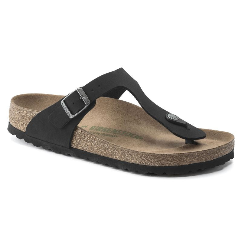 Birkenstock Gizeh Birko-Flor Women's Narrow Black  for Narrow Feet, Vegan Black (1020487)