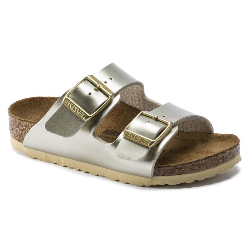 Birkenstock Arizona Kids Birko-Flor Electric Metallic Gold Narrow  (1014841)