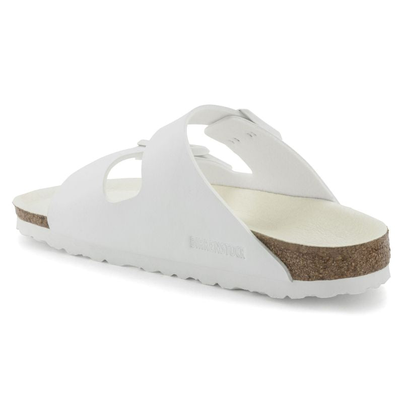 Birkenstock Arizona Birko-Flor Regular Women's/Men's Slides for Wide Feet for Summer, White (1019061)