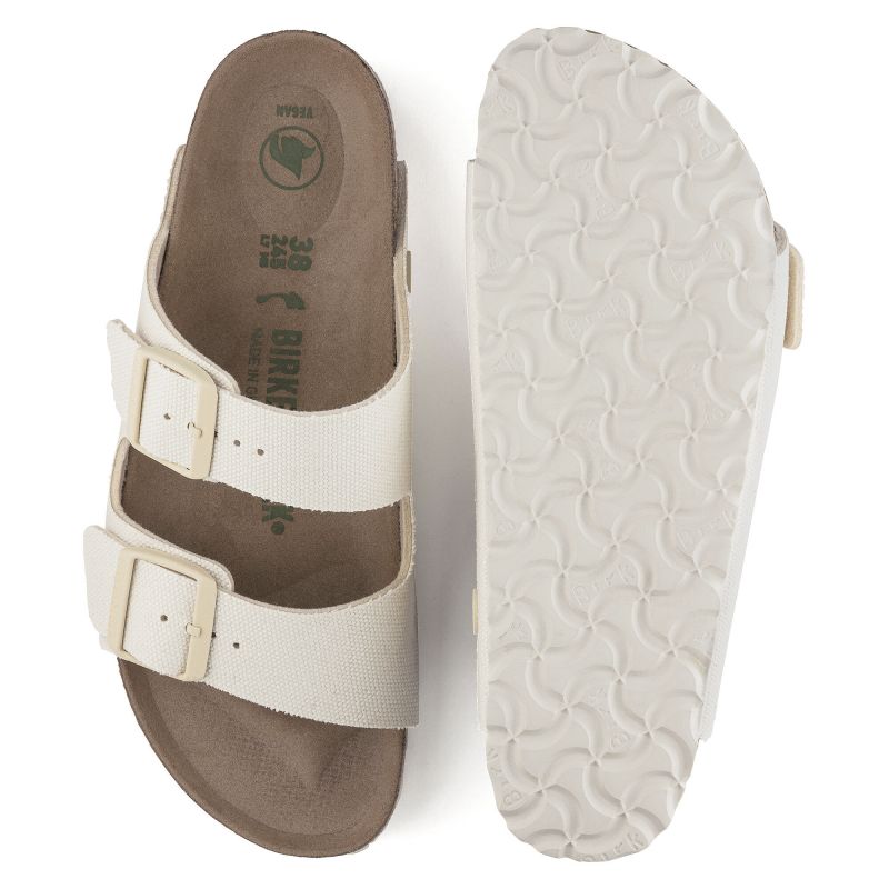 Birkenstock Arizona Vegan Women Textile Narrow Eggshell  for Narrow Feet (1022679)