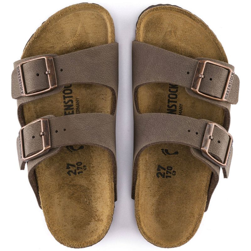 Birkenstock Arizona Kids Birko-Flor Nubuk Mocha narrow  for kids (0552893)